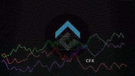 Photo for March 15th 2024March 2024, Crypto exchange screen focused on Conflux token, coin CFX. - Royalty Free Image