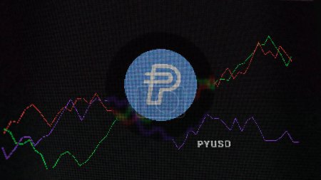 Photo for March 15th 2024March 2024, Crypto exchange screen focused on PayPal USD token, coin PYUSD. - Royalty Free Image