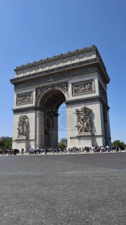 Téléchargez les photos : Photo arche de triomphe, Arc de Triomphe paris France europe - en image libre de droit