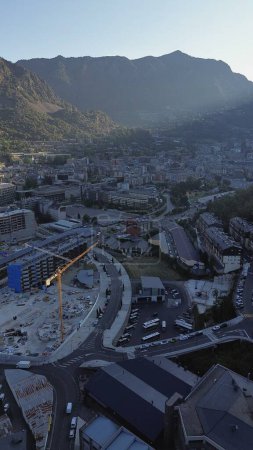 Téléchargez les photos : Drone photo Andorre la Vieille Andorre europe - en image libre de droit
