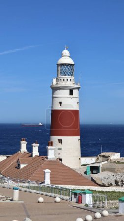Téléchargez les photos : Photo Europa Point Lighthouse Rock of Gibraltar Royaume-Uni europe - en image libre de droit