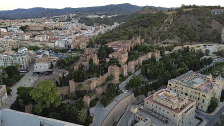 Téléchargez les photos : Drone photo Alcazaba Malaga Espagne Europe - en image libre de droit