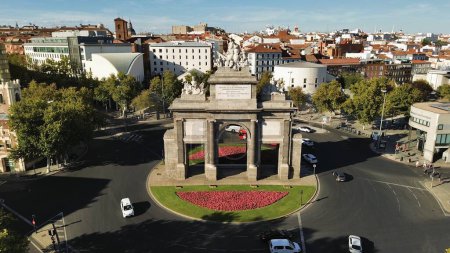 Foto de Drone foto toledo gate, Puerta de Toledo Madrid España europa - Imagen libre de derechos