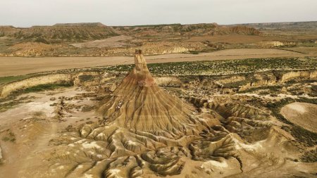 Photo for Drone photo bardenas reales spain europe - Royalty Free Image