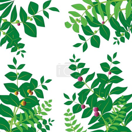 Téléchargez les photos : Arbre vert fleur couleur feuilles papier peint - en image libre de droit