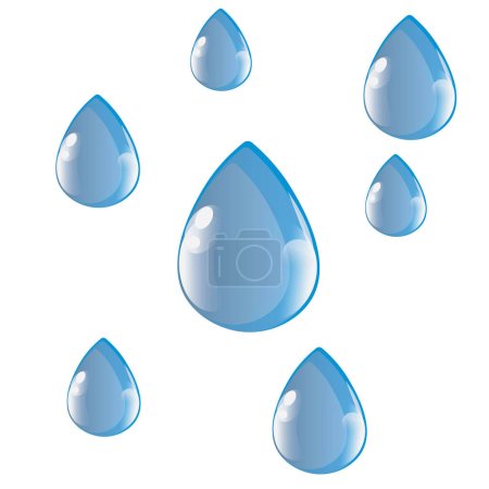 Foto de Azul, burbuja limpia bebida fresca de rocío gota de goteo potable - Imagen libre de derechos