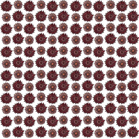 Photo for Floral seamless patterns. Hand-drawn colored natural elements. Boho and vintage collection. Shamanic and pagan vibes. Isolated on white. - Royalty Free Image