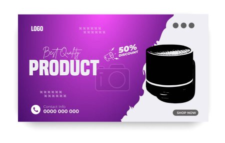 Superior black friday product bundle social media post and youtube video thumbnail banner template