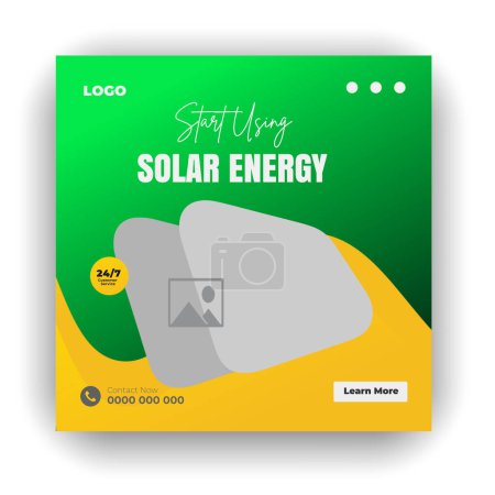Photo for Solar Spotlight Energy Panel & Social Media Design Bundle - Royalty Free Image