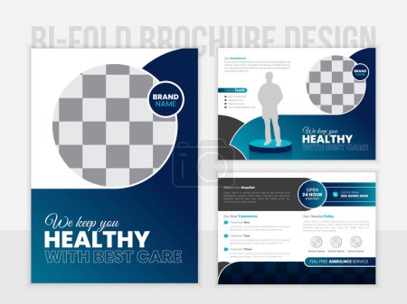 Healthcare and medical brochure template