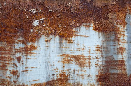 Foto de Antiguo fondo de metal oxidado, textura de metal oxidado - Imagen libre de derechos