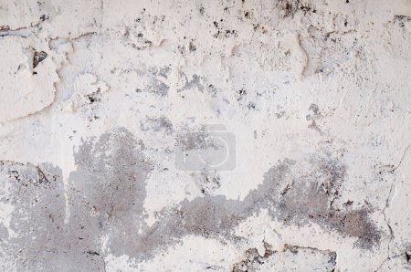 Foto de Fondo blanco vintage o grueso de cemento natural o piedra vieja textura como un diseño de patrón retro - Imagen libre de derechos
