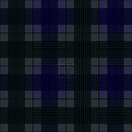 Photo for Seamless pattern blue and Black Tartan Check Plaid Pattern . Rustic  Illustration Backgrounds. Wood Trim Style Flannel Fabric Textured Fabric. - Royalty Free Image
