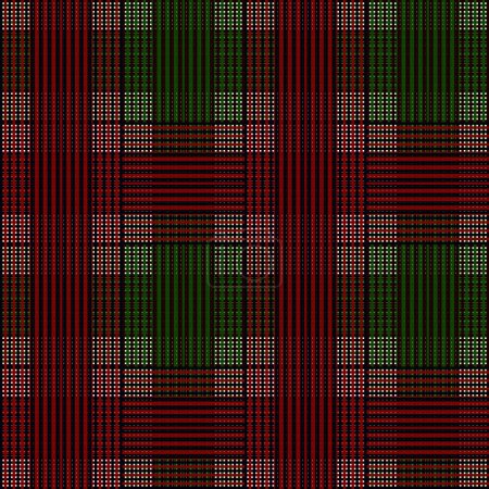 Foto de Patrón sin costuras Rojo Verde Negro Navidad Tartan Check Plaid Pattern. Rústico Navidad Ilustración fondos. Tela texturizada de la franela del estilo del ajuste de madera. - Imagen libre de derechos