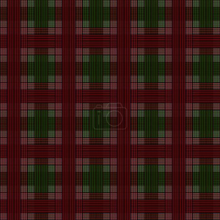 Photo for Seamless pattern Red Green Black Christmas Tartan Check Plaid Pattern . Rustic Christmas Illustration Backgrounds. Wood Trim Style Flannel Fabric Textured Fabric. - Royalty Free Image