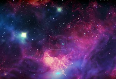 Téléchargez les photos : Fond de l'espace avec poussière d'étoiles et étoiles brillantes. - en image libre de droit
