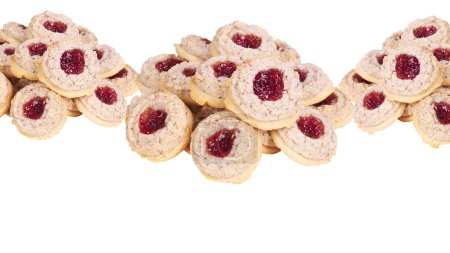 Photo for Stack of cookies isolated on white background with clipping path - Royalty Free Image