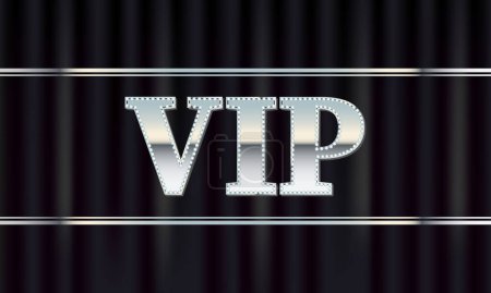 Vector Premium VIP card black and silver.