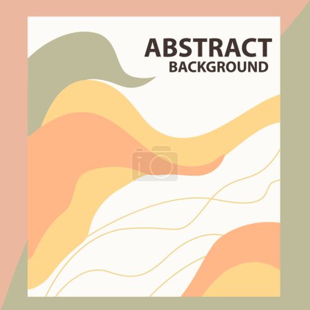 Illustration for Abstract Poster background trendy  vector illustration - Royalty Free Image