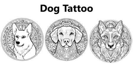 Téléchargez les illustrations : Chien race terrier chien coloriage page pour livre à colorier - en licence libre de droit