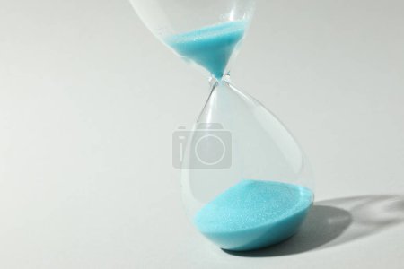  Hourglass time concept for business deadline, urgency and outcome of time.