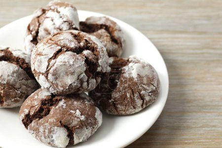 Delicious brownie cookies on a plate
