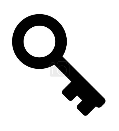 Illustration for Key. web icon simple illustration - Royalty Free Image