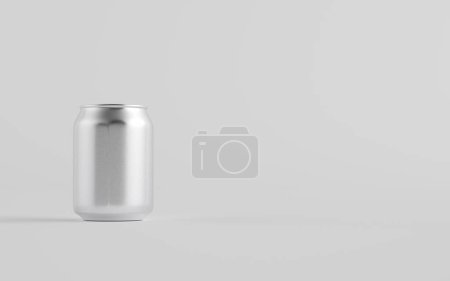 Foto de 8 oz. / 250ml Stubby Aluminium Beverage Can Mockup - One Can. Ilustración 3D - Imagen libre de derechos