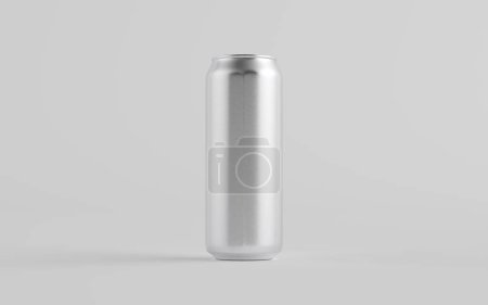 16 oz. / 500ml Aluminium Beer / Soda / Energy Drink Can Mockup - One Can.  3D Illustration