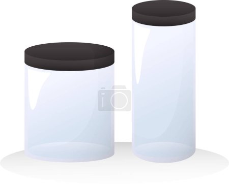Illustration for Plastic Food Container Vector - Convenient and Versatile Food Storage Solution - Royalty Free Image