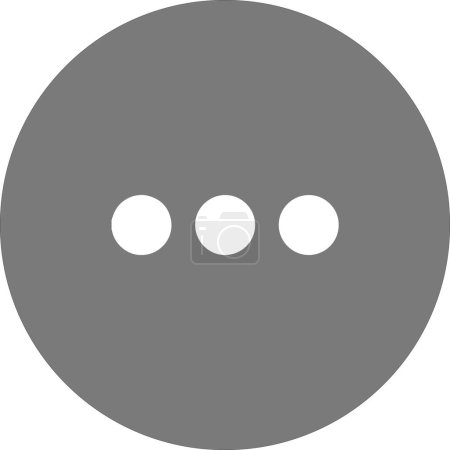 Téléchargez les photos : Les 3 points blancs au centre d'un cercle gris - en image libre de droit