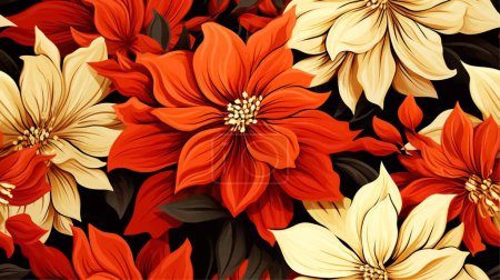 Wzory wektorowe, inspirowane vintage, pokazujące sezonową florę w jesiennych odcieniach. Płytki bez szwu zapewniają wszechstronność dla różnych potrzeb projektu.
