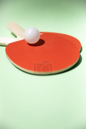 Foto de Mesa de ping pong con sombra de planta - Imagen libre de derechos