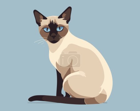 Illustration for Cute cat cartoon vector illustration graphic design - Royalty Free Image