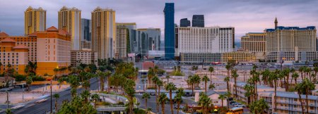 Vegas Nights : 4K Ultra HD Image de Moody Cityscape sur la bande à Las Vegas