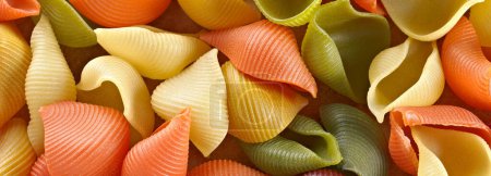 Vibrant Cuisine: 4K Ultra HD Image of Colored Dry Pasta