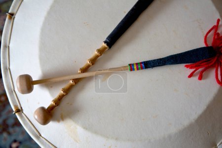 Close-Up 4K Ultra HD Image of Korean Traditional Fork Musical Instrument - Stock Photography