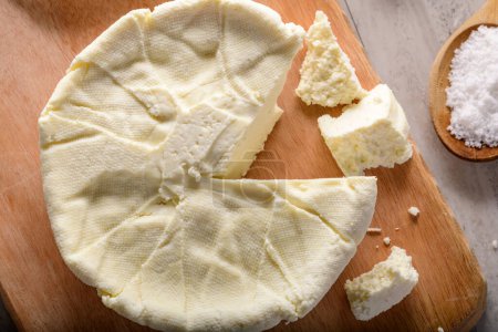 Close-Up 4K Ultra HD Image of Homemade Cheese - Stock Photography