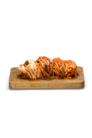 Nahaufnahme 4K Ultra HD Bild von frisch gemachtem Kimchi mit Napa Kohl - Stock Photography