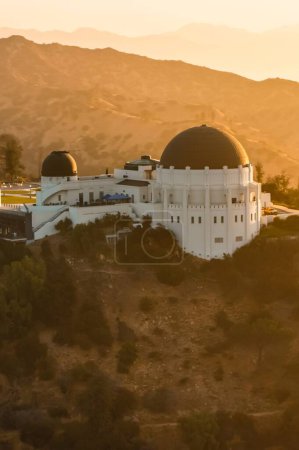 Morning Glory: Aerial 4K image of Griffith Observatory Overlooking Los Angeles