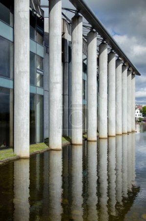 4K Ultra HD Image: Architectural Detail of Reykjavik City Hall
