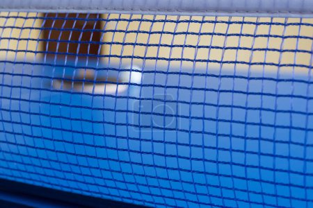 Foto de Red de tenis de mesa para un ping pong de cerca. - Imagen libre de derechos