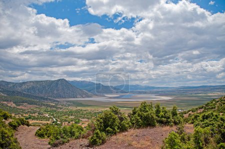 Photo for Lake orak (Bayindir), which dried up in Burdur, Turkey. - Royalty Free Image