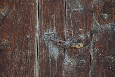 Photo for The locked door of an old and historic building. Burdur,Turkey - Royalty Free Image