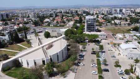 Country of Israel. Afula city. Shooting with drone DJI mini 2 se. New residential area.
