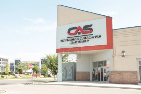 Photo for Canadian appliance source cas logo sign front of store with road next to it - Royalty Free Image