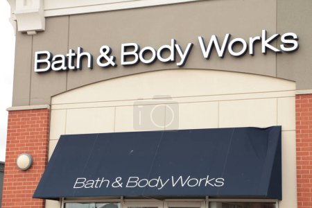 Photo for Bath and body works store storefront sign logo on front of store - Royalty Free Image