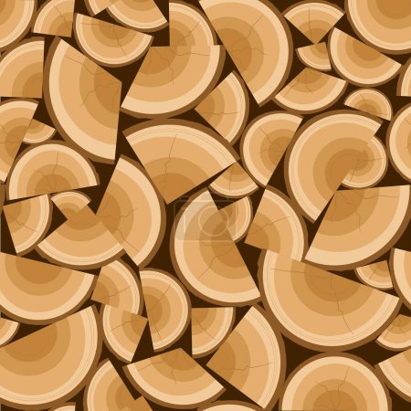 Illustration for Seamless vector pattern of wood - Royalty Free Image