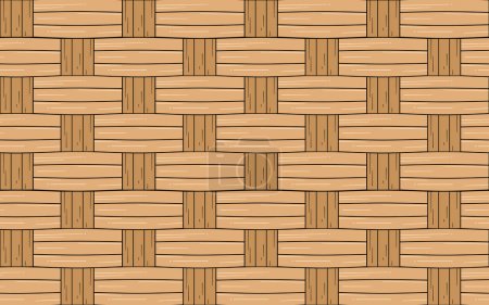 Ilustración de Patrón sin costuras con tablones de madera. ilustración vectorial - Imagen libre de derechos