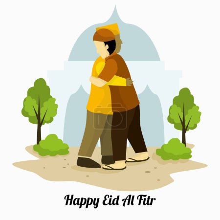 Ilustración de Eid al fitr fondo de la celebración. vector - Imagen libre de derechos